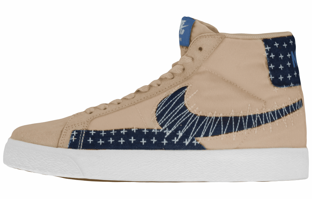 Кеды Nike Blazer SB Mid "Sashiko Sesame"