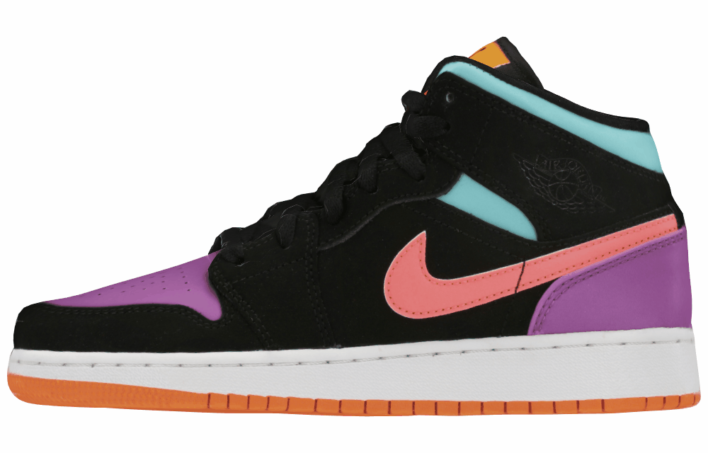 Подростковые кроссовки Air Jordan 1 Mid "Multi-Color" GS