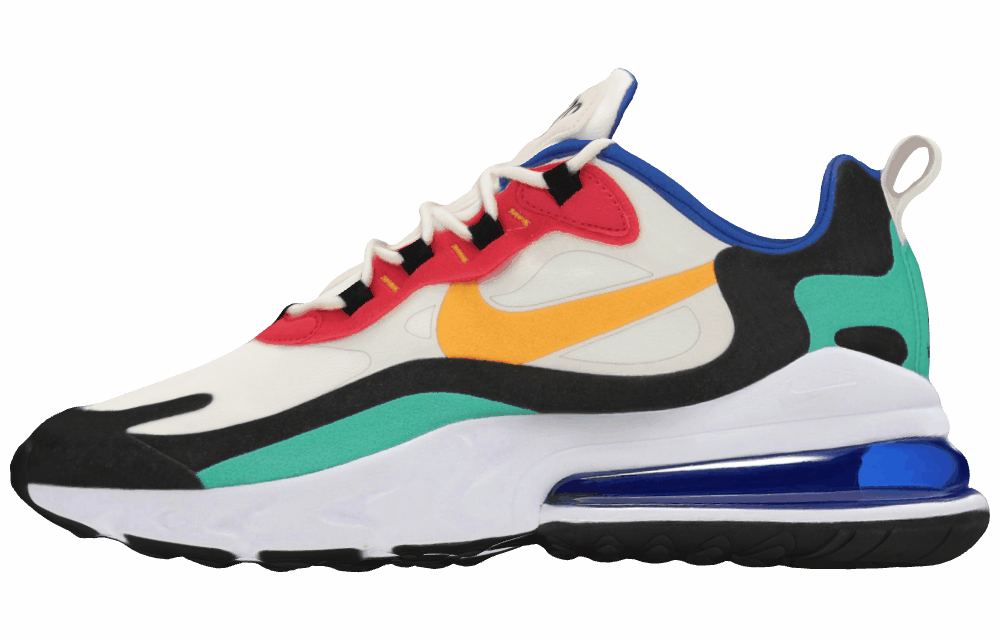 Кроссовки Nike Air Max 270 React White/Yellow/Blue
