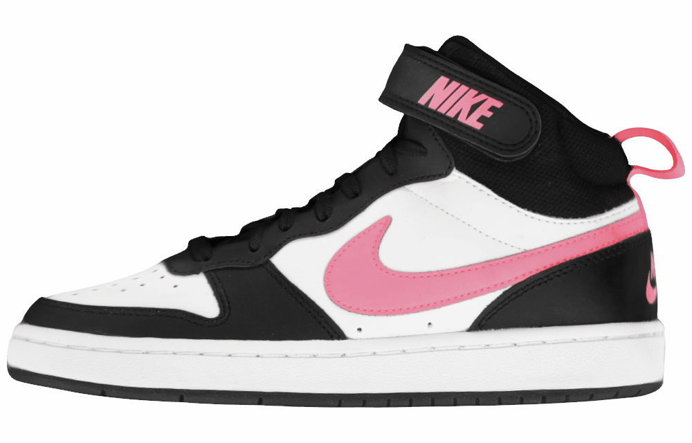 Подростковые кроссовки Nike Court Borough 2 Mid White Sunset Pulse GS