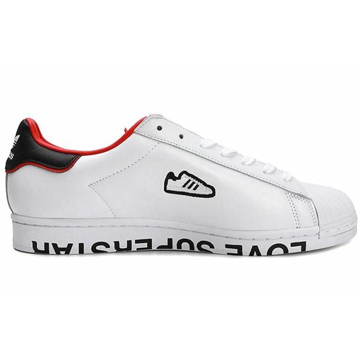 Кеды Adidas Originals Superstar White/Red