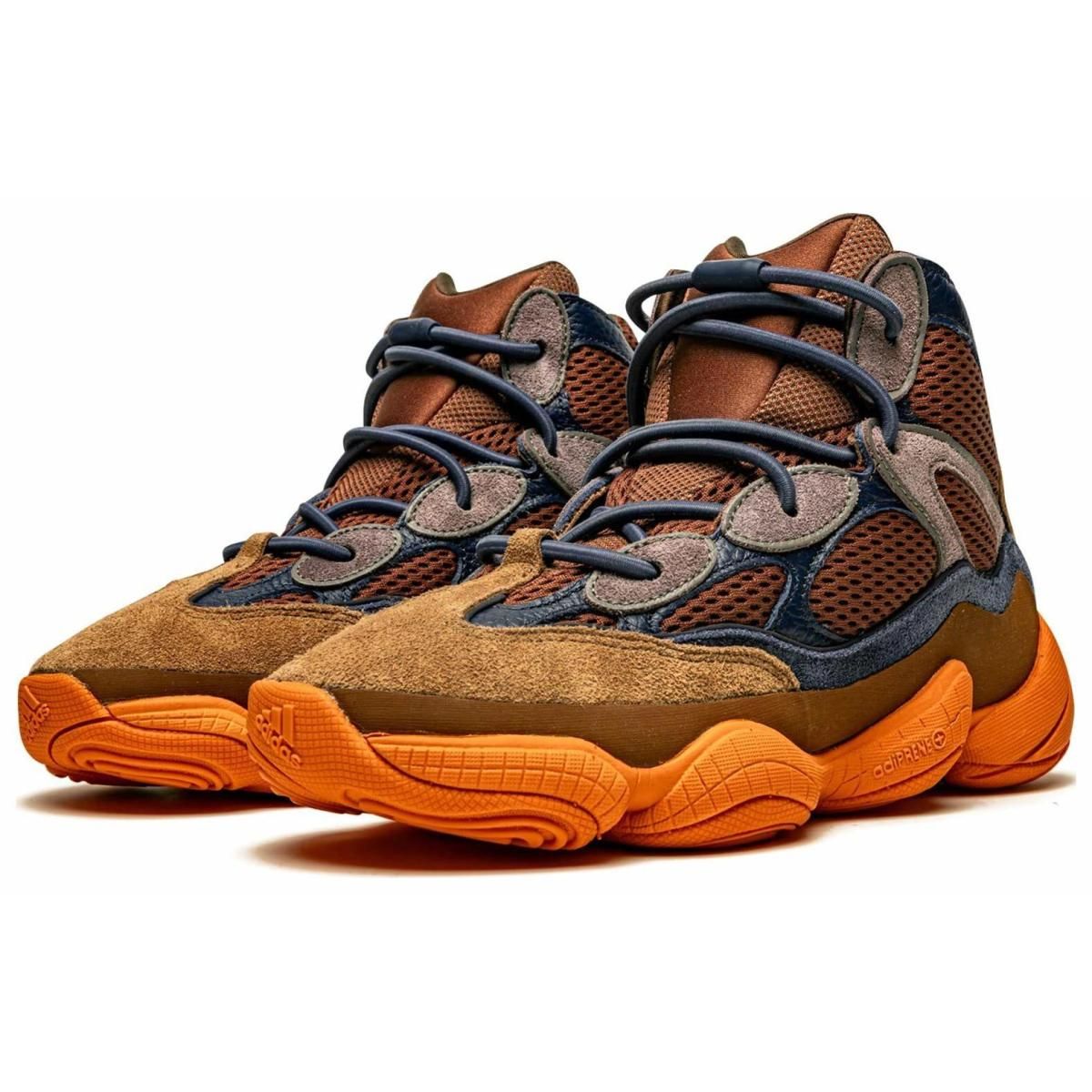 Кроссовки Adidas Originals Yeezy 500 High Brown/Blue/Orange
