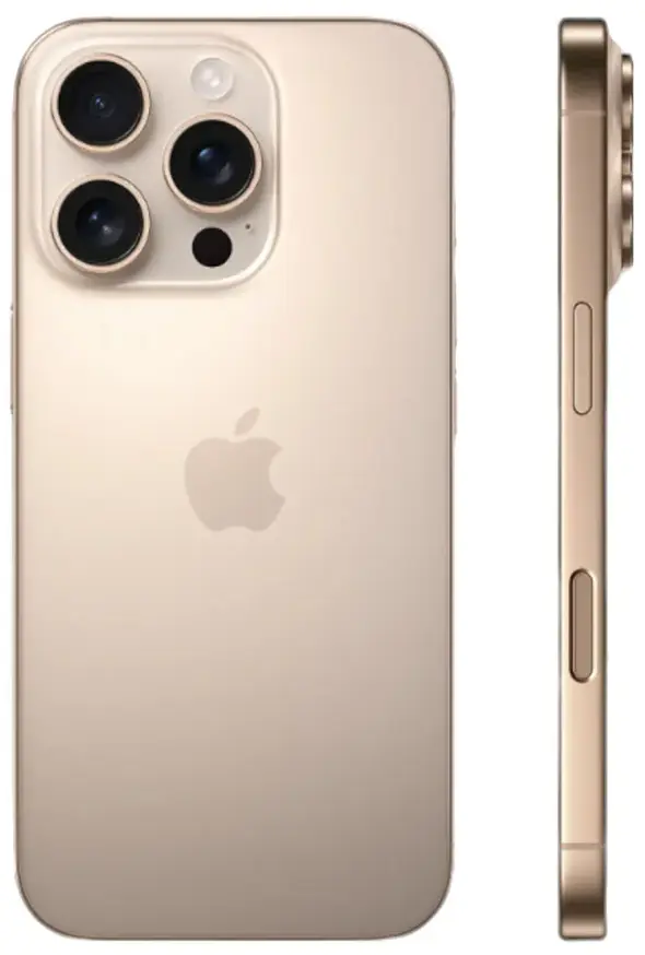 Смартфон Apple iPhone 16 Pro 256 GB, Dual nano SIM, Desert Titanium