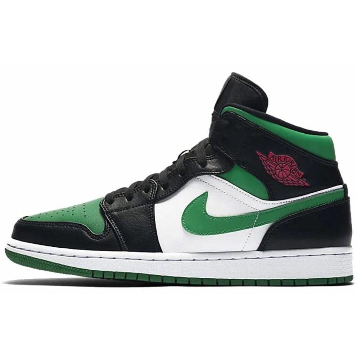Мужские кроссовки Air Jordan 1 Mid "Green Toe"