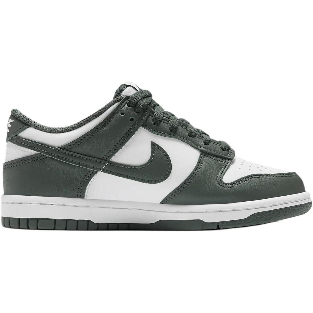 Подростковые кроссовки Nike Dunk Low Green/White GS