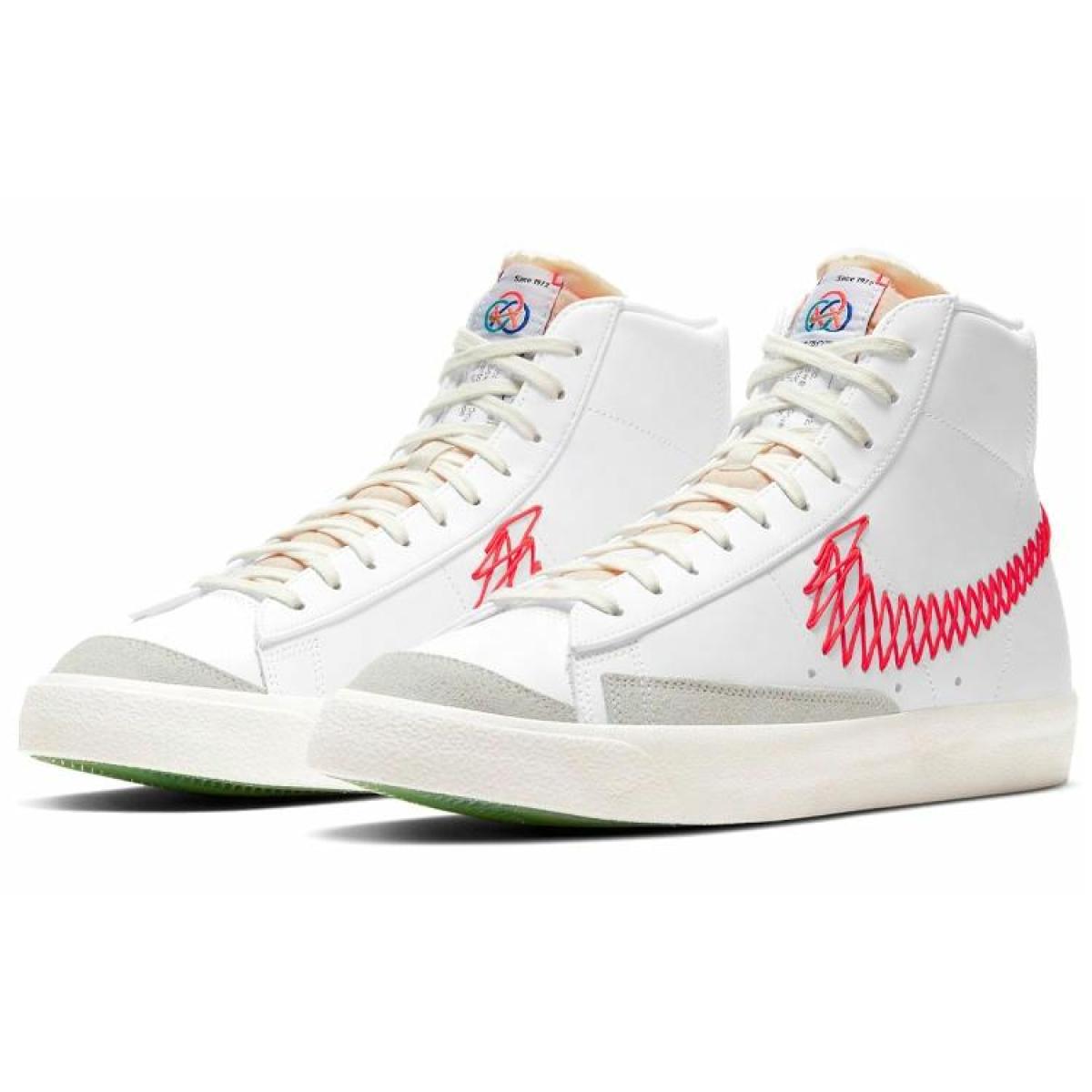 Кеды Nike Blazer '77 Mid Vintage Zig Zag White