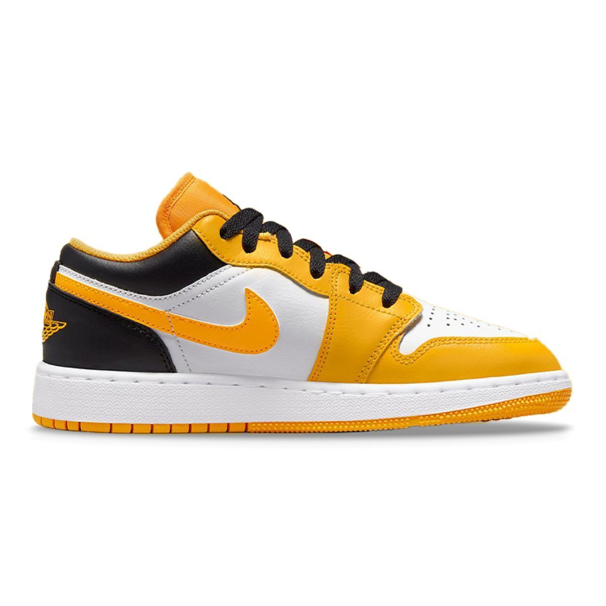 Подростковые кроссовки Air Jordan 1 Low "Taxi" White/Black/Yellow GS
