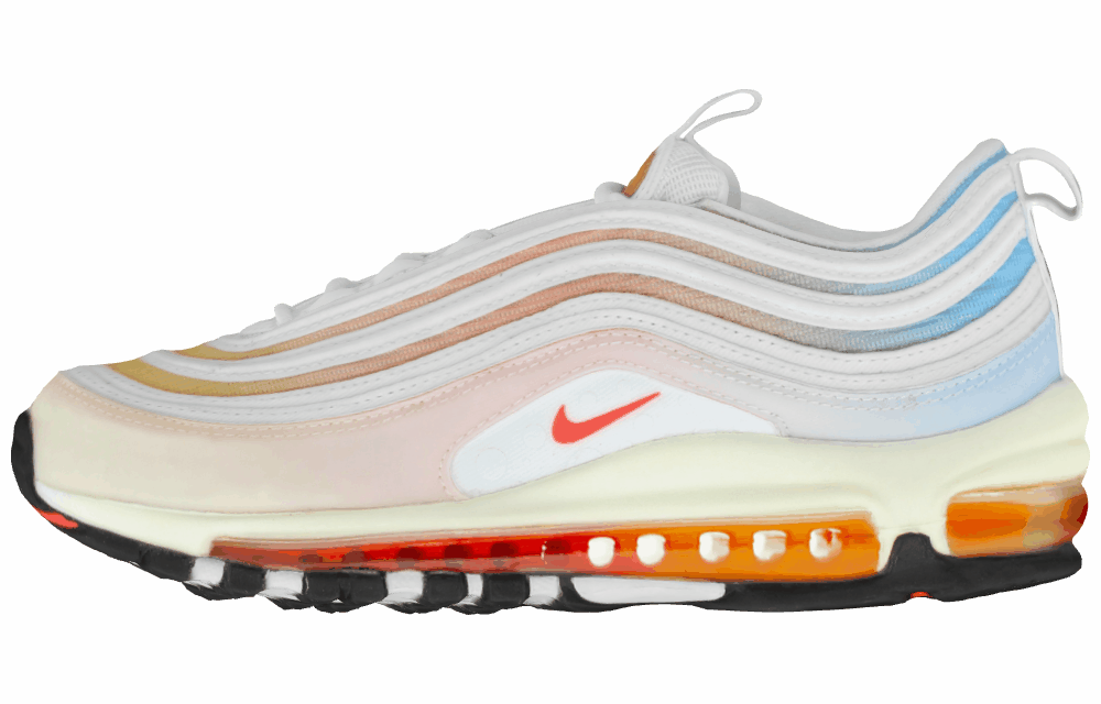 Женские кроссовки Nike Air Max 97 Cream White/Rainbow Gradient