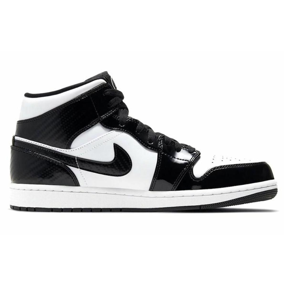 Мужские кроссовки Air Jordan 1 Mid Carbon Fiber All-Star 2021 Black/White