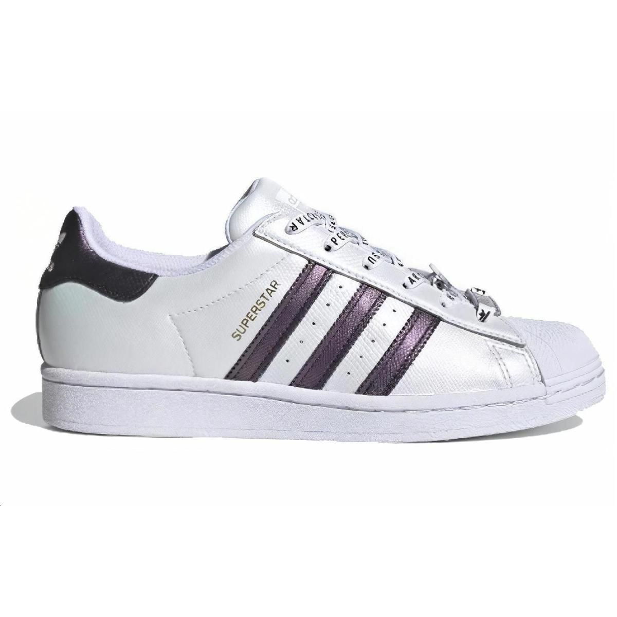 Женские Кеды Adidas Originals Superstar White/Purple
