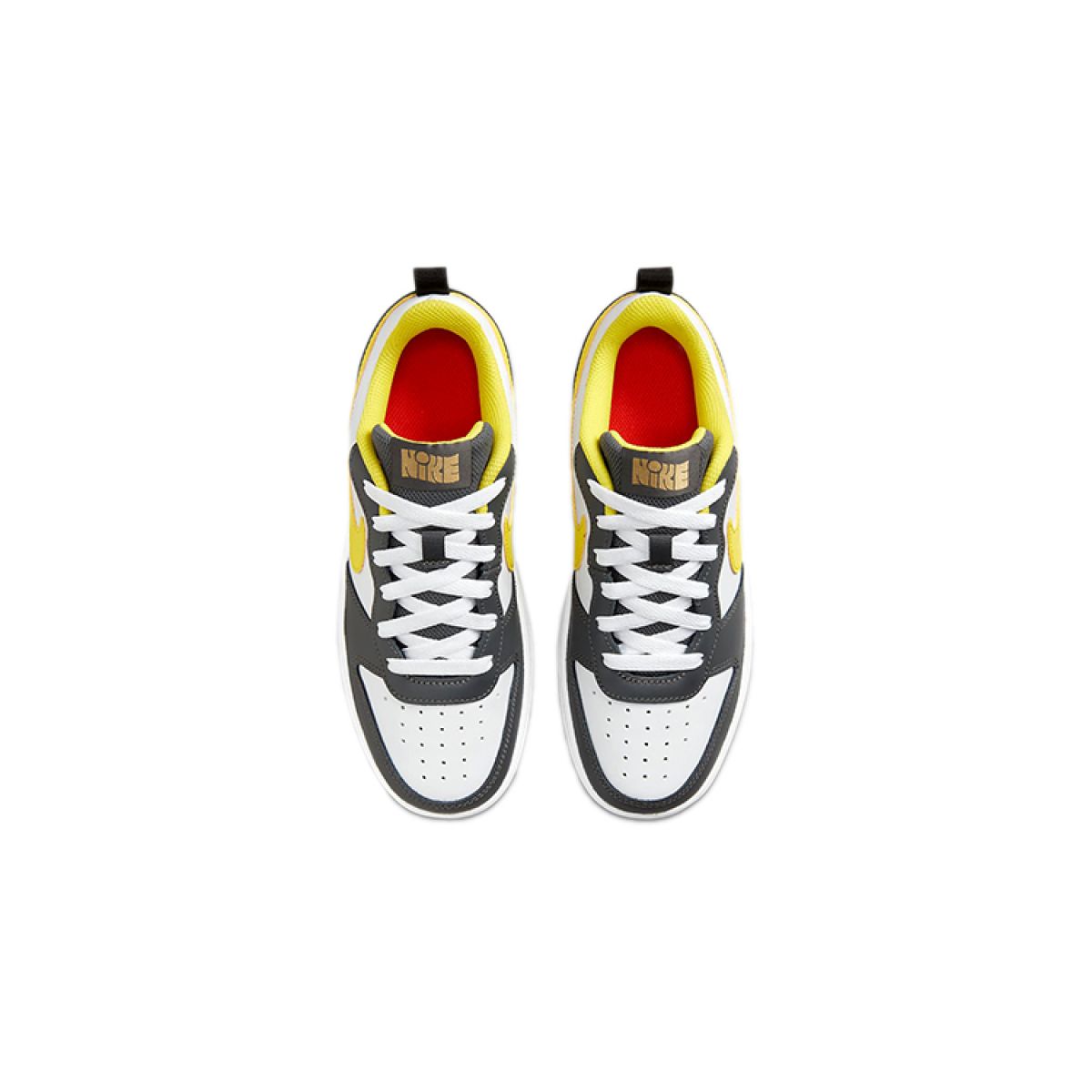 Подростковые кроссовки Nike Court Borough Low 2 SE Grey/White/Yellow GS