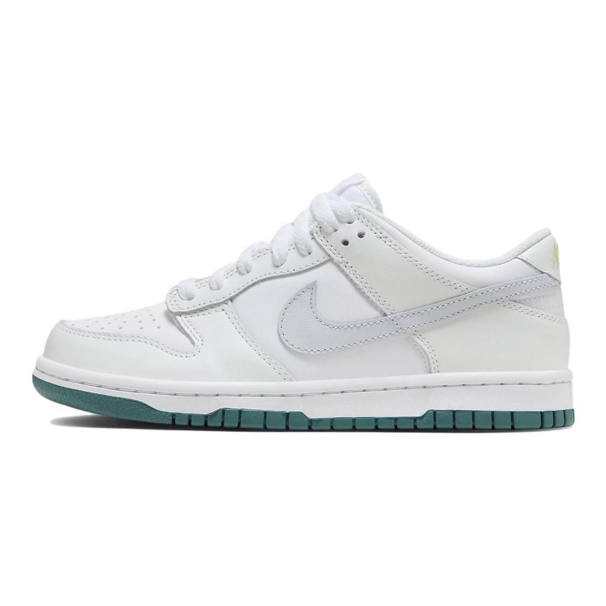 Подростковые кроссовки Nike Dunk Low White/Grey Teal GS