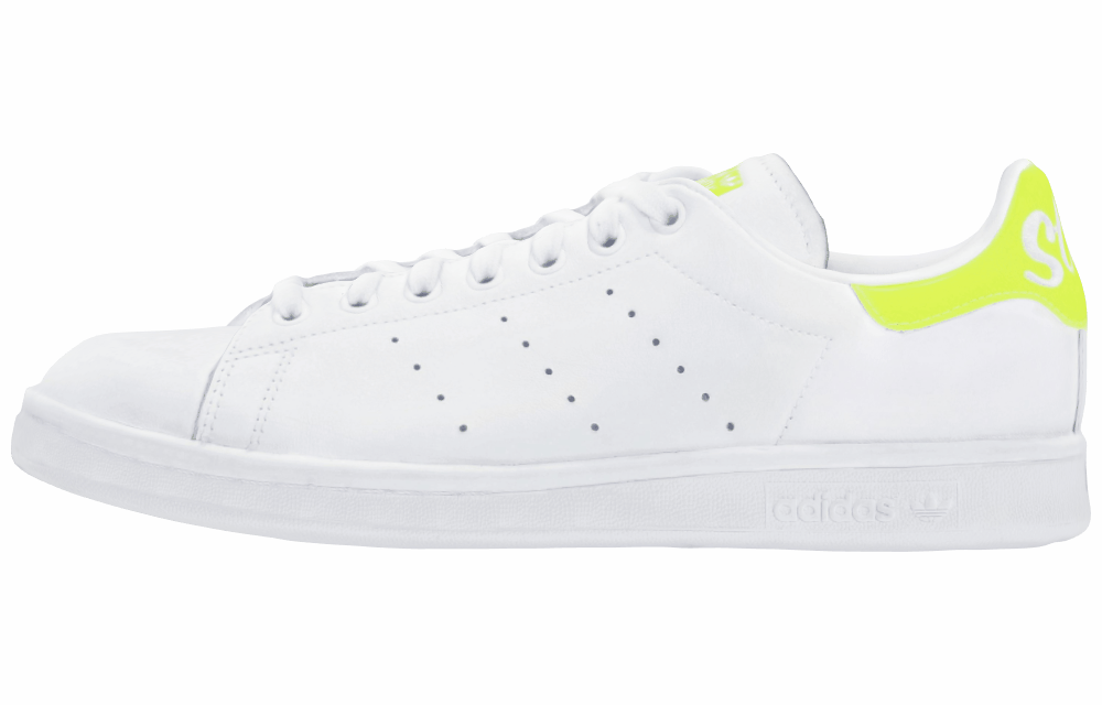 Кроссовки Adidas Originals Stan Smith White/Yellow Fluorescent