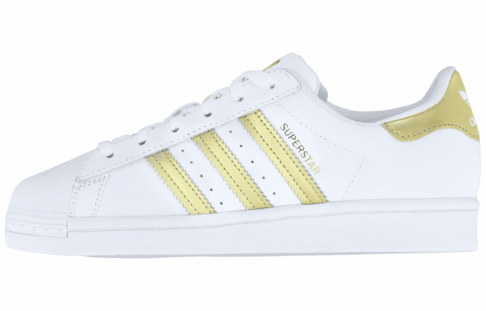 Женские кроссовки Adidas Originals Superstar White/Gold