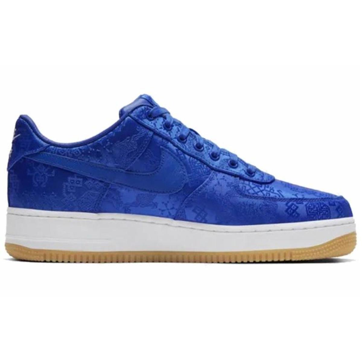 Кроссовки CLOT x Nike Air Force 1 Low Blue Silk