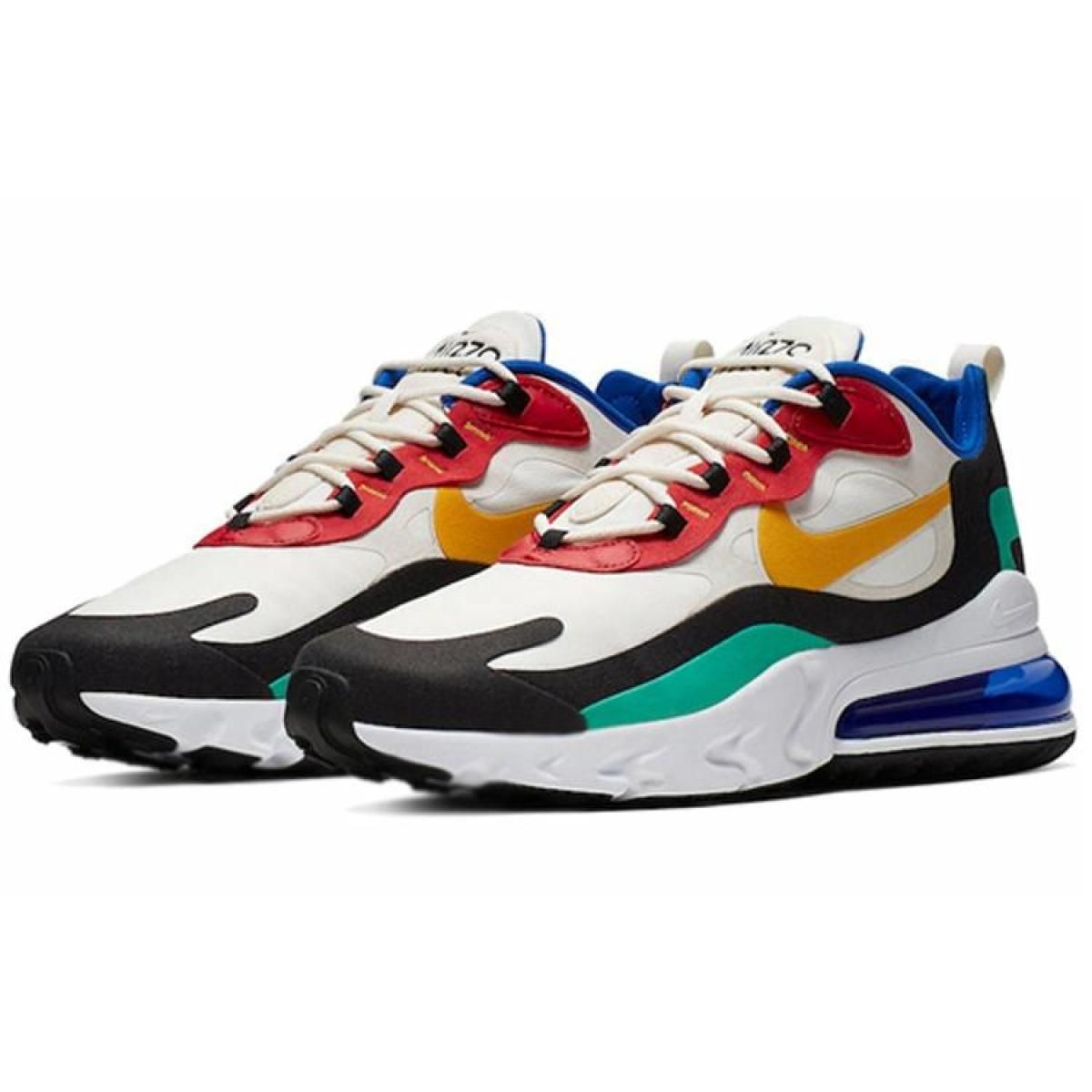 Кроссовки Nike Air Max 270 React White/Yellow/Blue