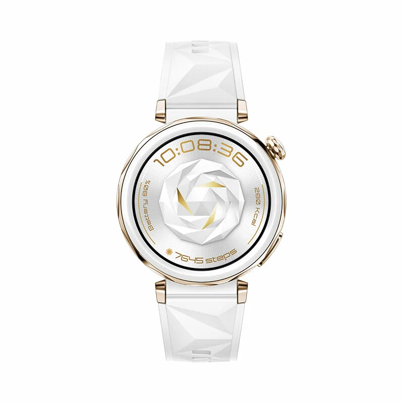 Умные смарт-часы Huawei Watch GT 5 Pro, 42 mm, Bluetooth, NFC, White/Gold