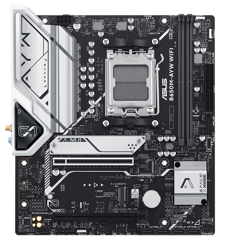 Материнская плата ASUS PRIME B650M-A WIFI II, AM5, DDR4, mATX