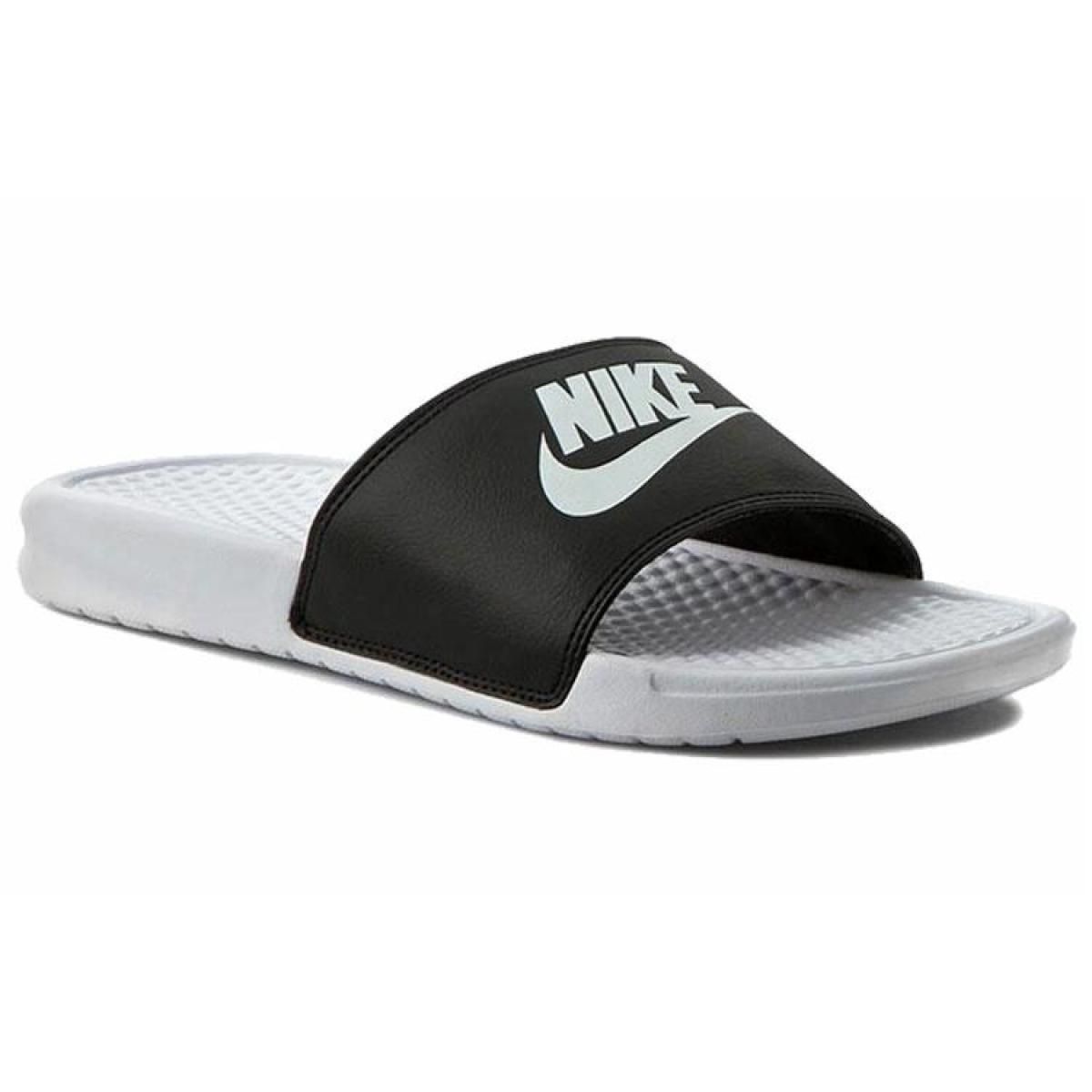 Шлёпанцы Nike Benassi "Just Do It" White/Black