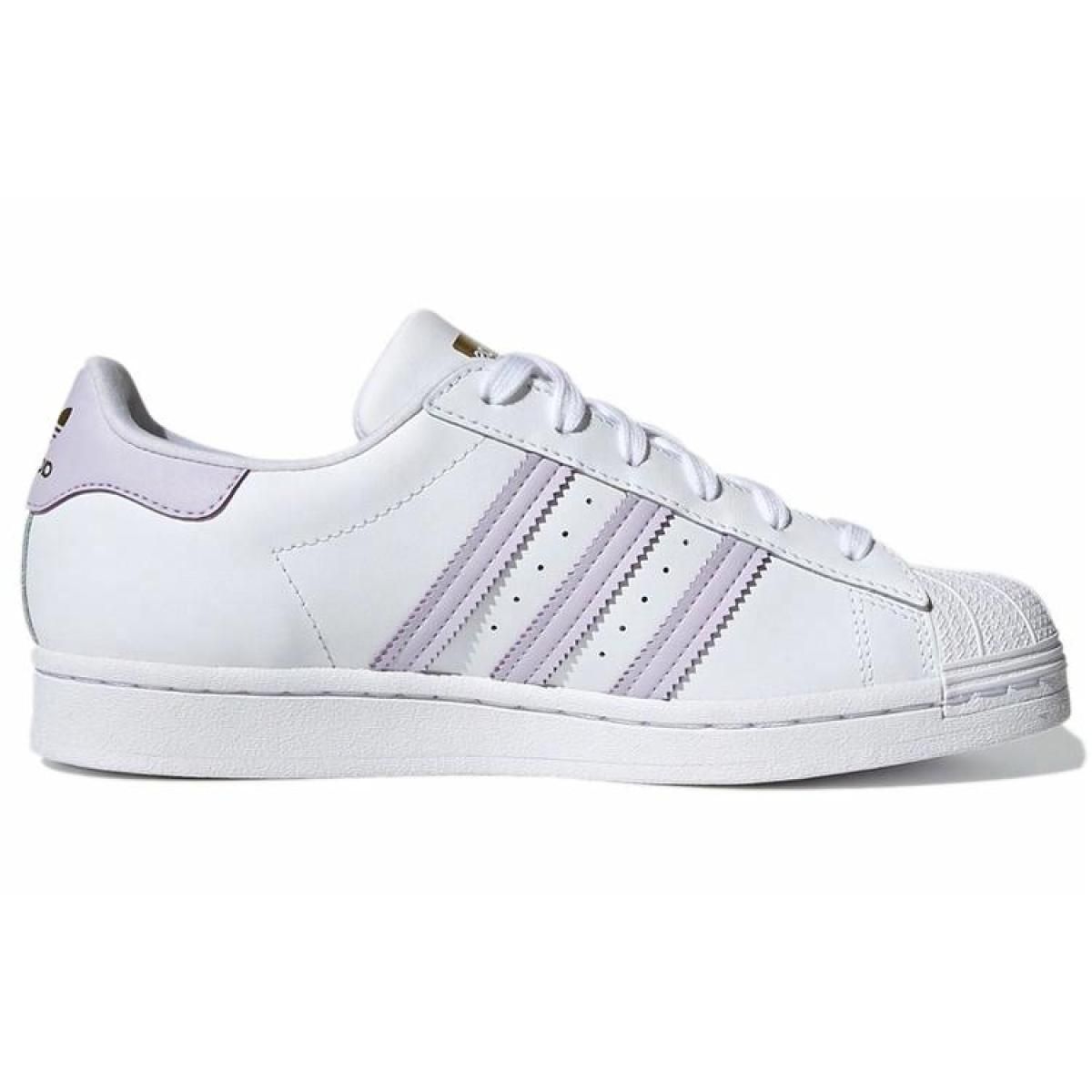 Женские Кеды Adidas Originals Superstar White/Purple
