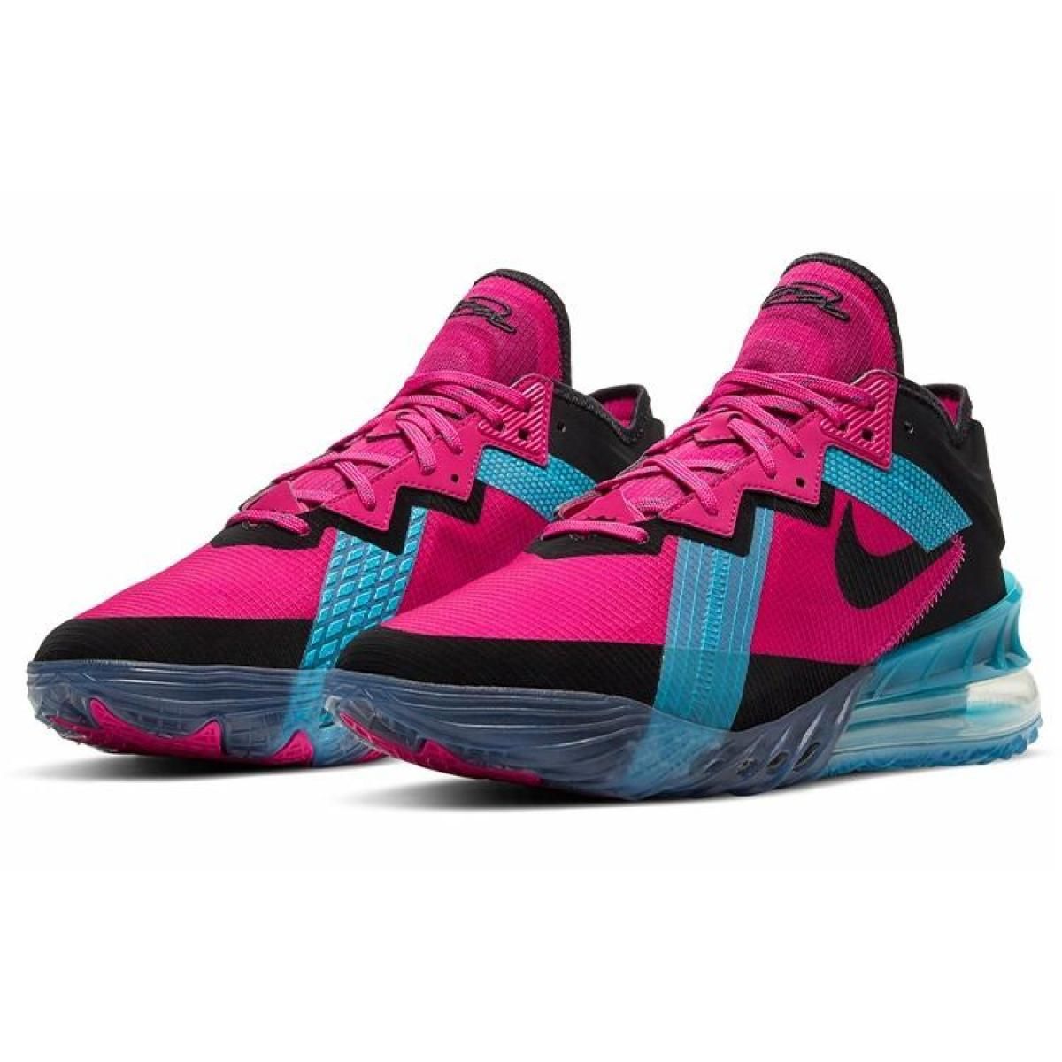Кроссовки Nike Lebron 18 Fireberry Black/Blue/Pink