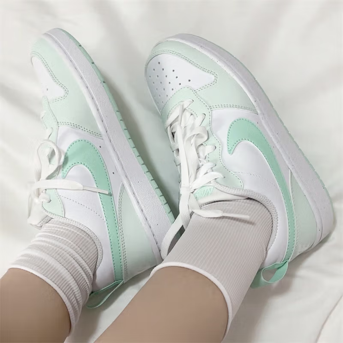 Подростковые Nike Court Borough Low Recraft White/Green GS