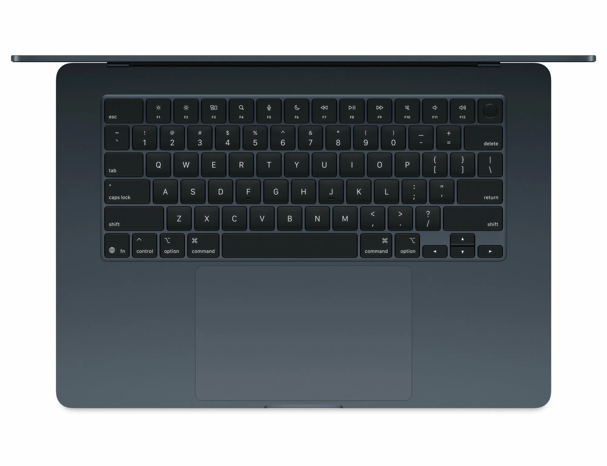 15.3" Ноутбук Apple MacBook Air 15 M4 (2025) 16 GB RAM/512 GB SSD, 10 CPU/10 GPU,Midnight Black, английская клавиатура