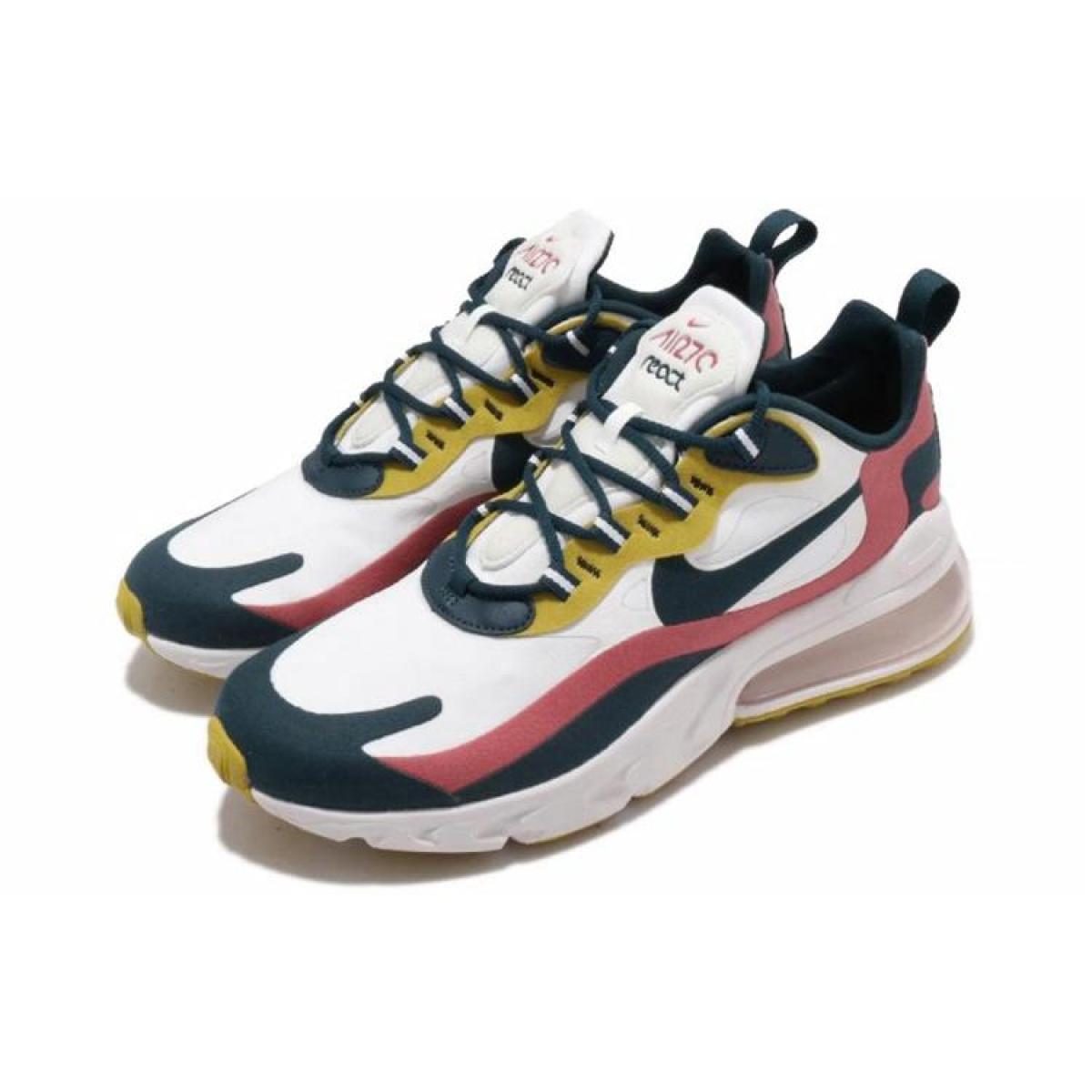 Мужские кроссовки Nike Air Max 270 React White/Blue/Green