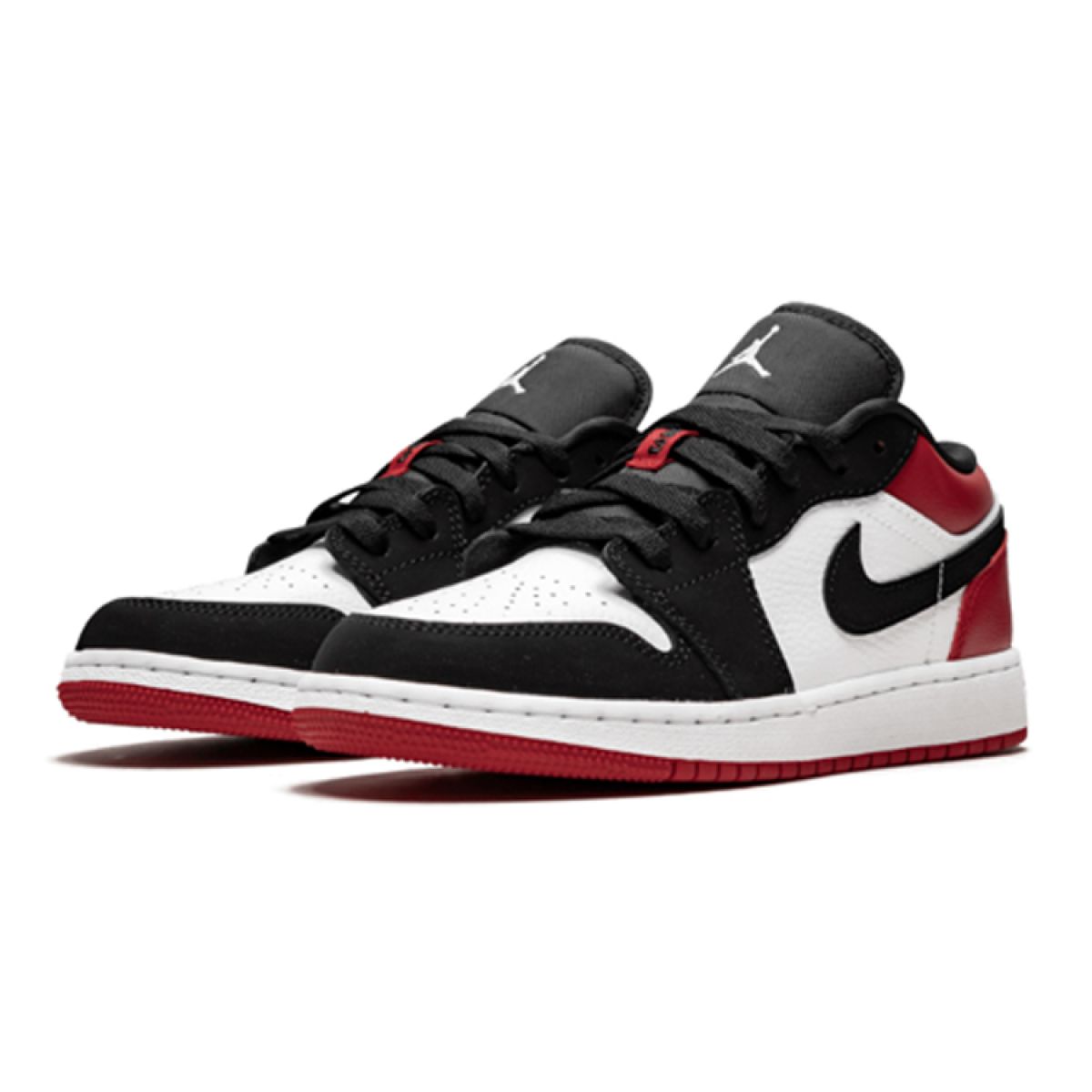Подростковые кроссовки Air Jordan 1 Low Black Toe GS