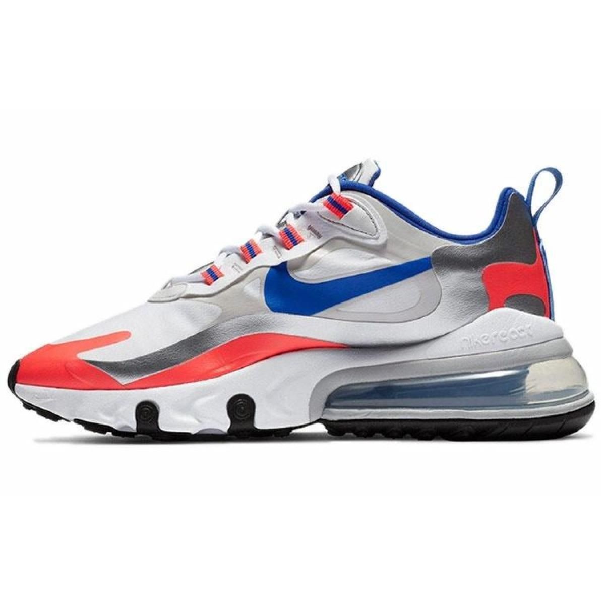 Женские кроссовки Nike Air Max 270 React Mid White/Blue/Orange