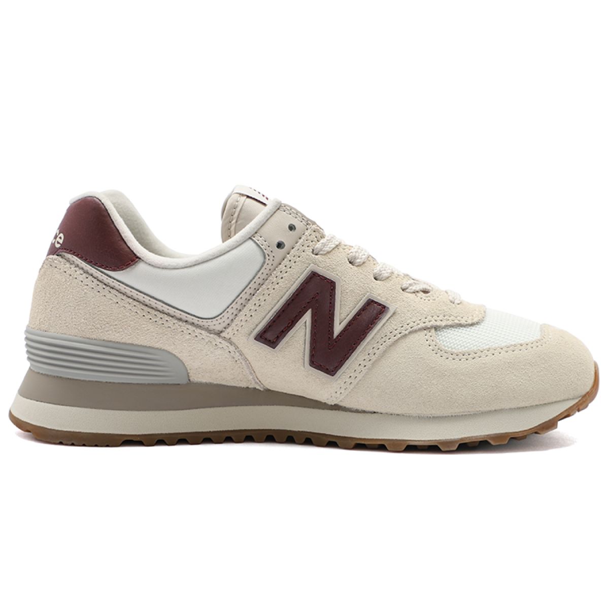 Женские кроссовки New Balance 574 Burgundy/Beige