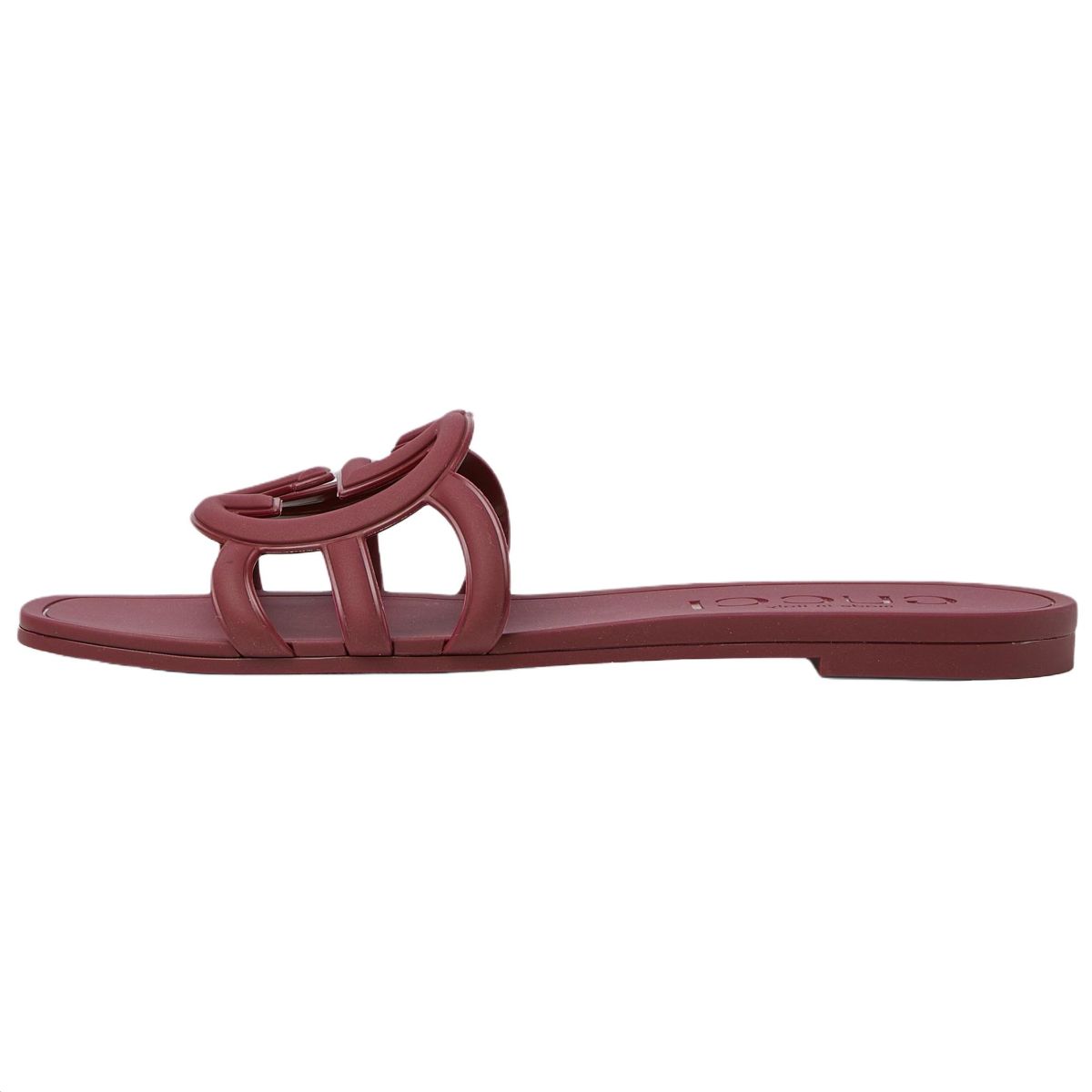 Женские шлёпанцы GUCCI Interlocking Red