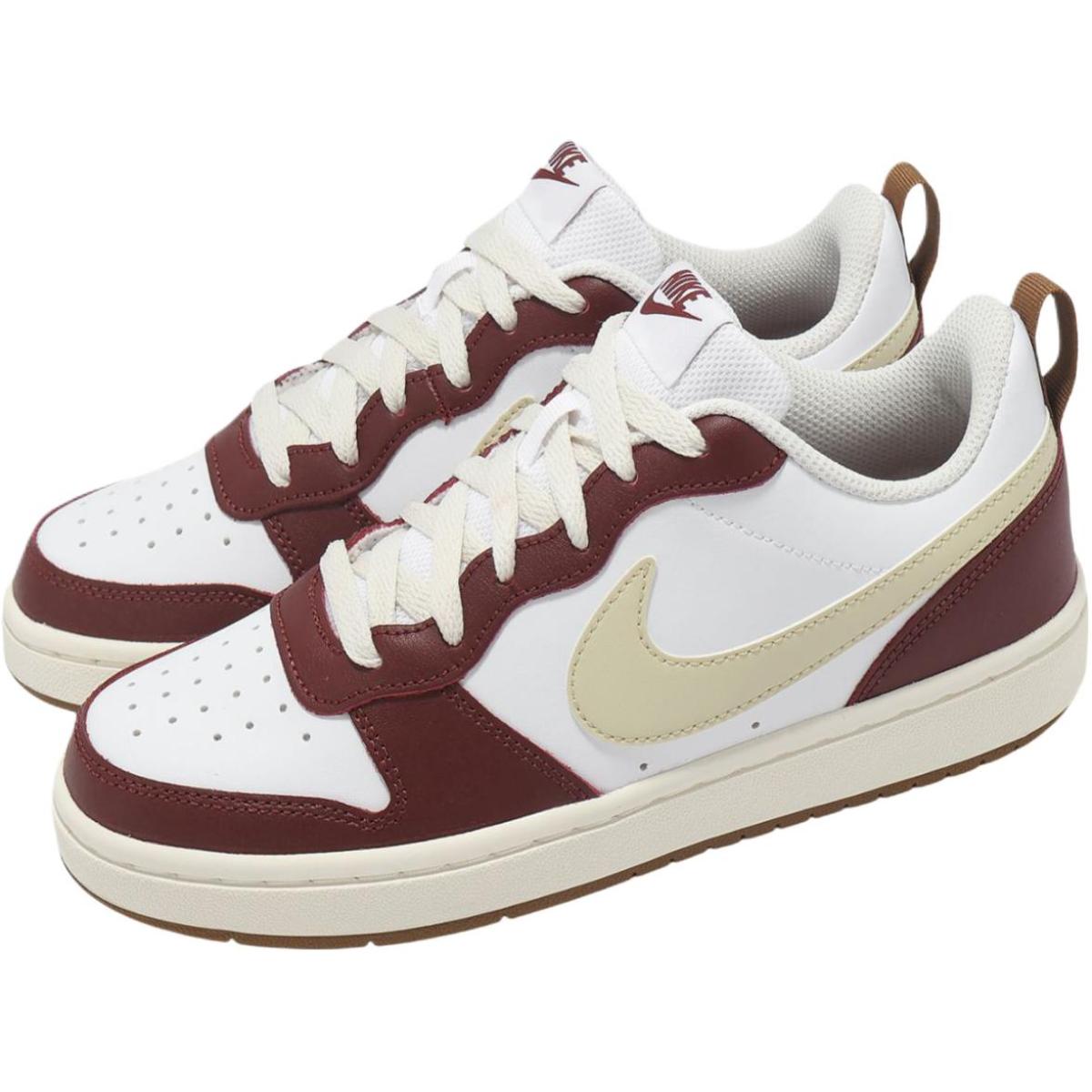 Подростковые кроссовки Nike Court Borough Low2 White/Red GS