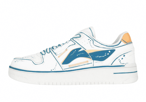Мужские кроссовки LiNing Tianji Series Mist White/Deep Jade Blue