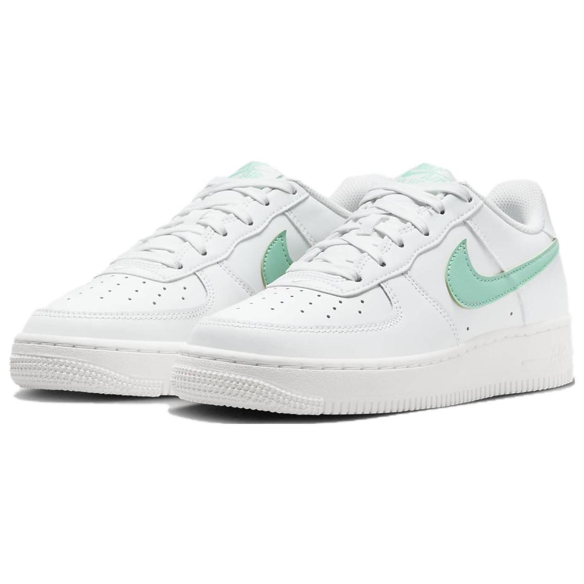 Подростковые кроссовки Nike Air Force 1 White/Green GS