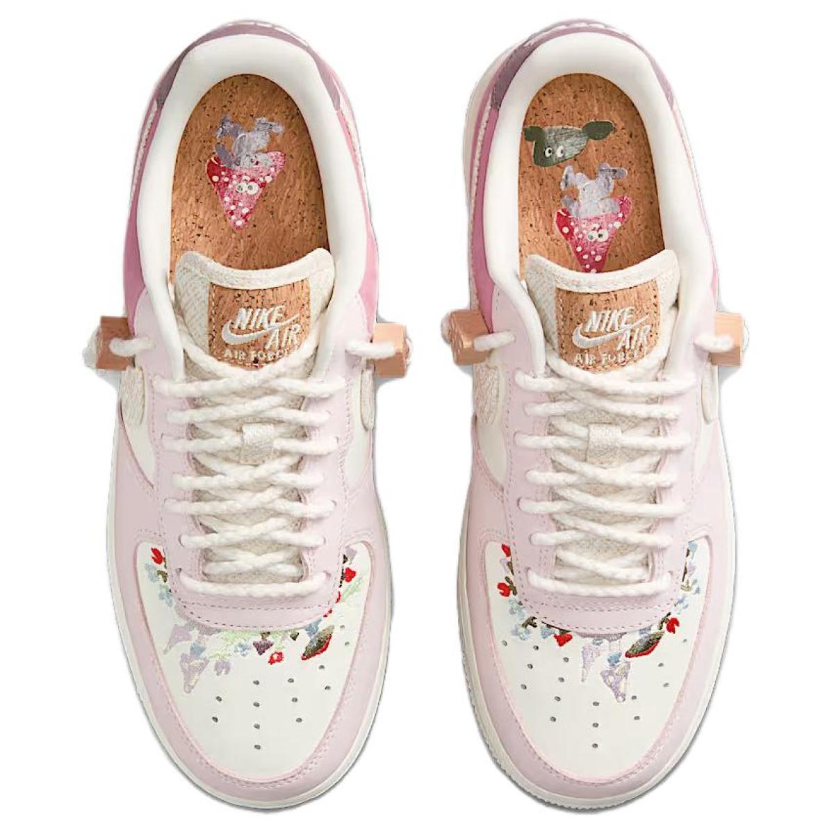 Женские кроссовки Nike Air Force 1 Low Pink/White