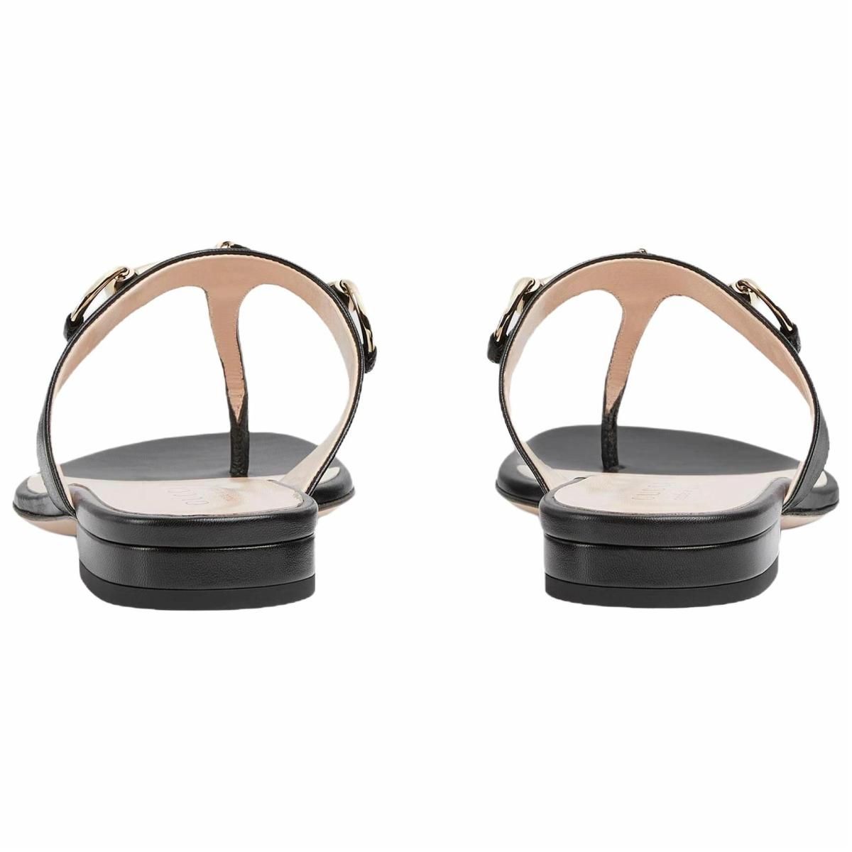 Женские шлёпанцы Gucci Black