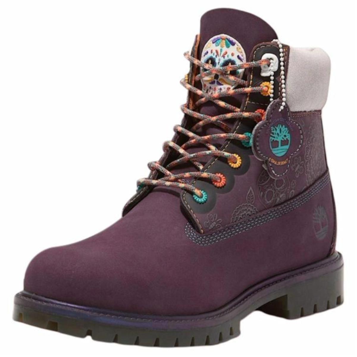 Мужские ботинки Timberland 6 Inch "Dia de Muertos" Deep Purple