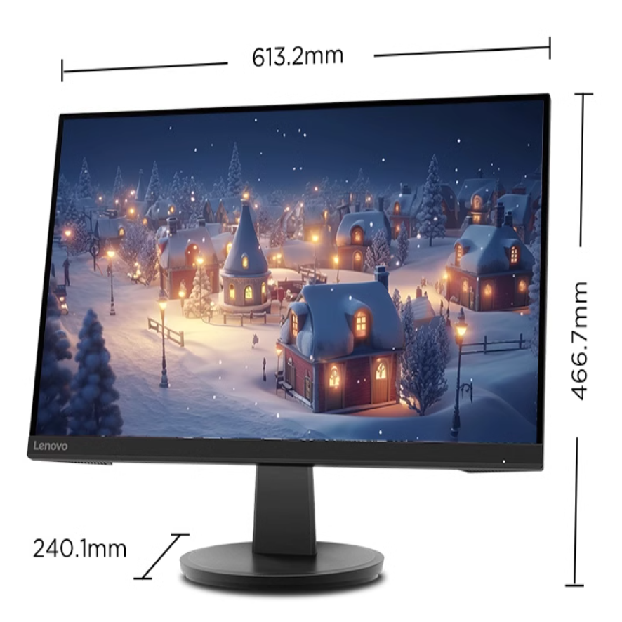 27" Монитор Lenovo 27q, 100 Гц, 2560×1440, IPS, Black