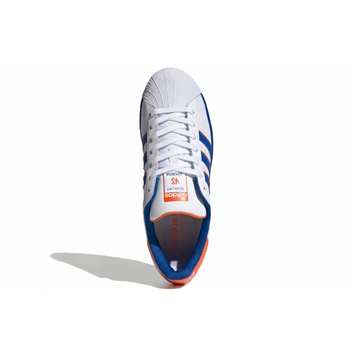 Кеды Adidas Originals Superstar White/Blue/Orange