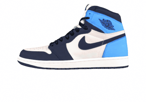 Мужские кроссовки Air Jordan 1 High  "Obsidian"