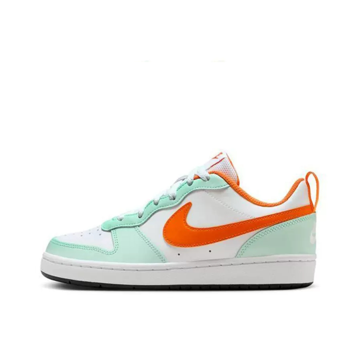 Подростковые кроссовки Nike Court Borough 2 Low  Mint Foam Safety Orange GS