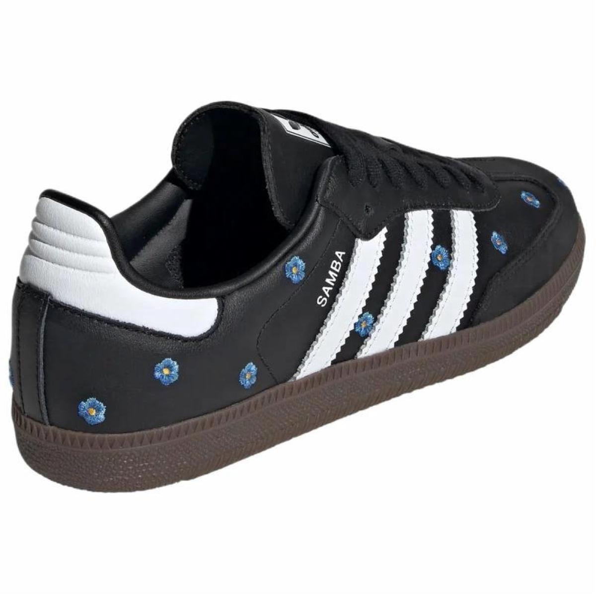 Женские кроссовки Adidas Originals SAMBA OG Black/White/Blue