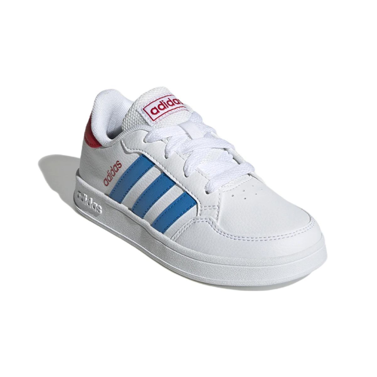 Подростковые кеды Adidas neo Breaknet White/Light Blue/Red GS