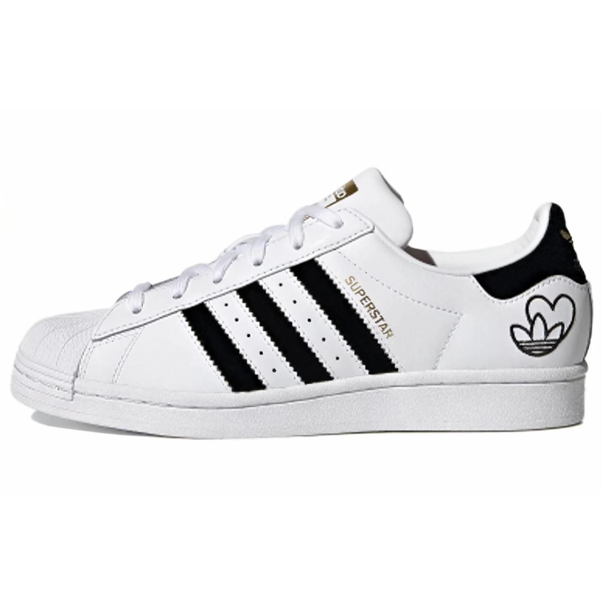 Женские кроссовки Adidas originals Superstar White/Black/Gold