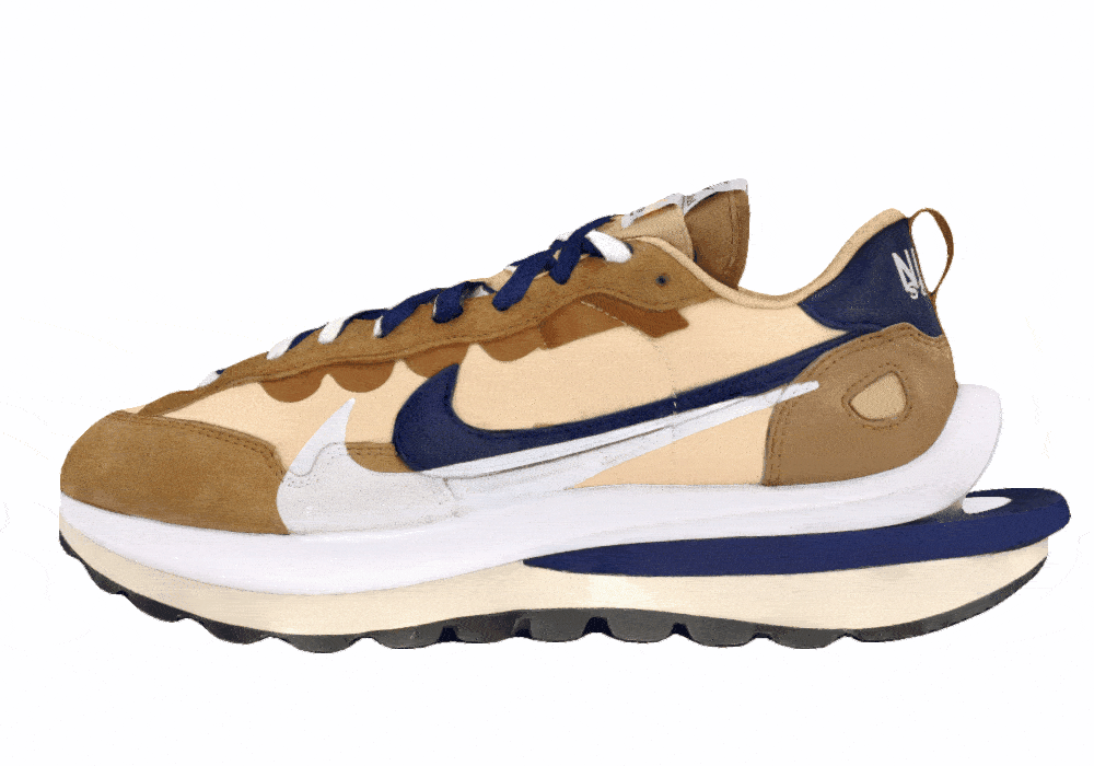 Кроссовки Sacai Nike VaporWaffle Sesame/Blue Void/Khaki