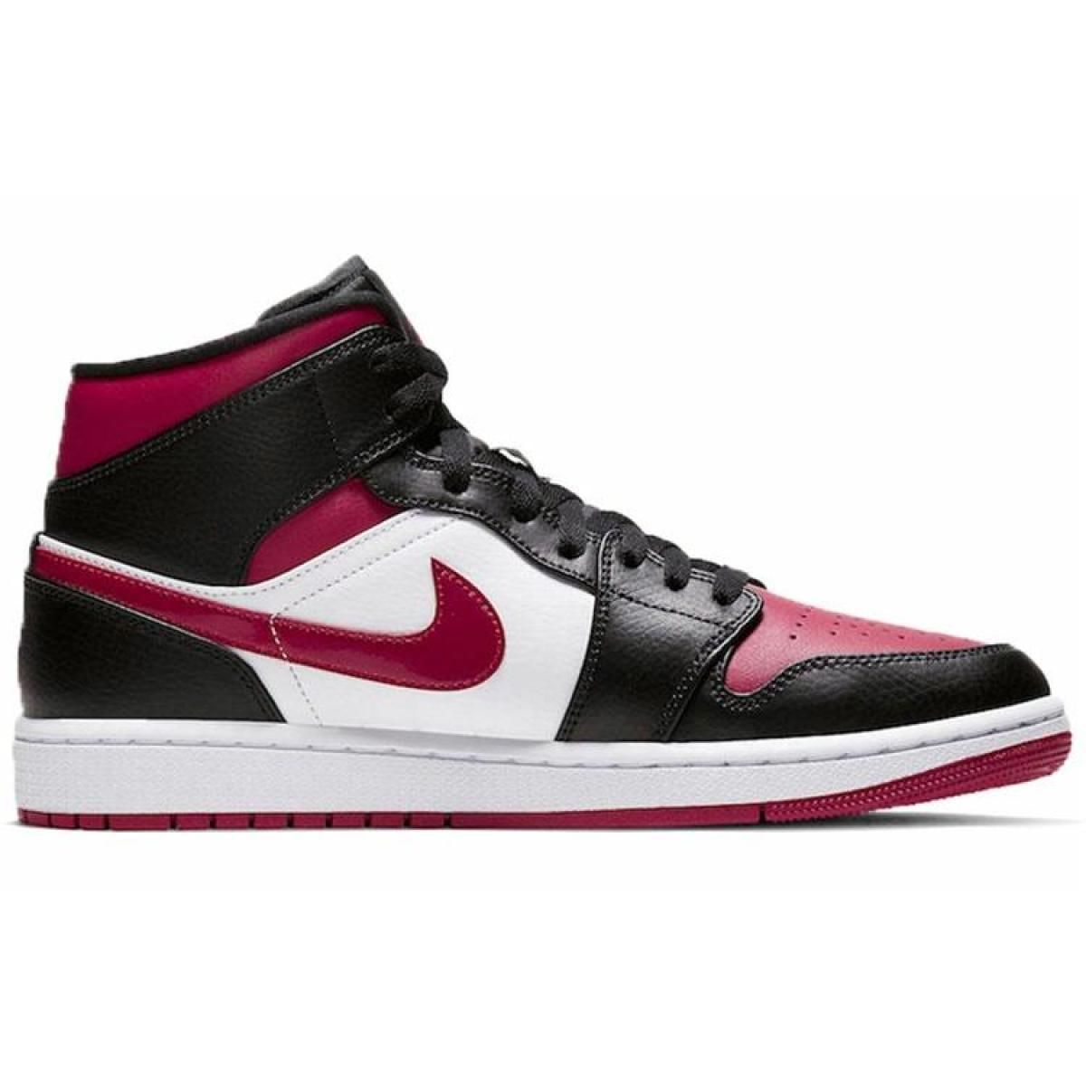 Мужские кроссовки Air Jordan 1 Mid "Bred Toe"