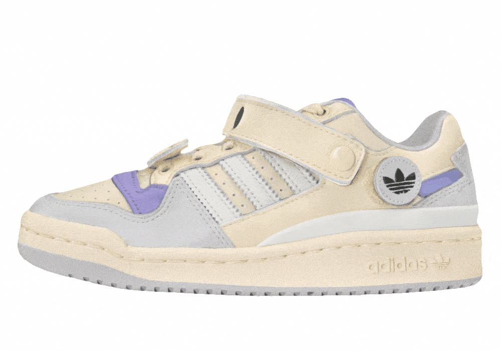 Женские кроссовки Adidas Originals Forum Low Beige/Purple