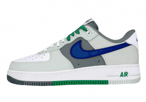 Мужские кроссовки Nike Air Force 1 White/Blue/Green