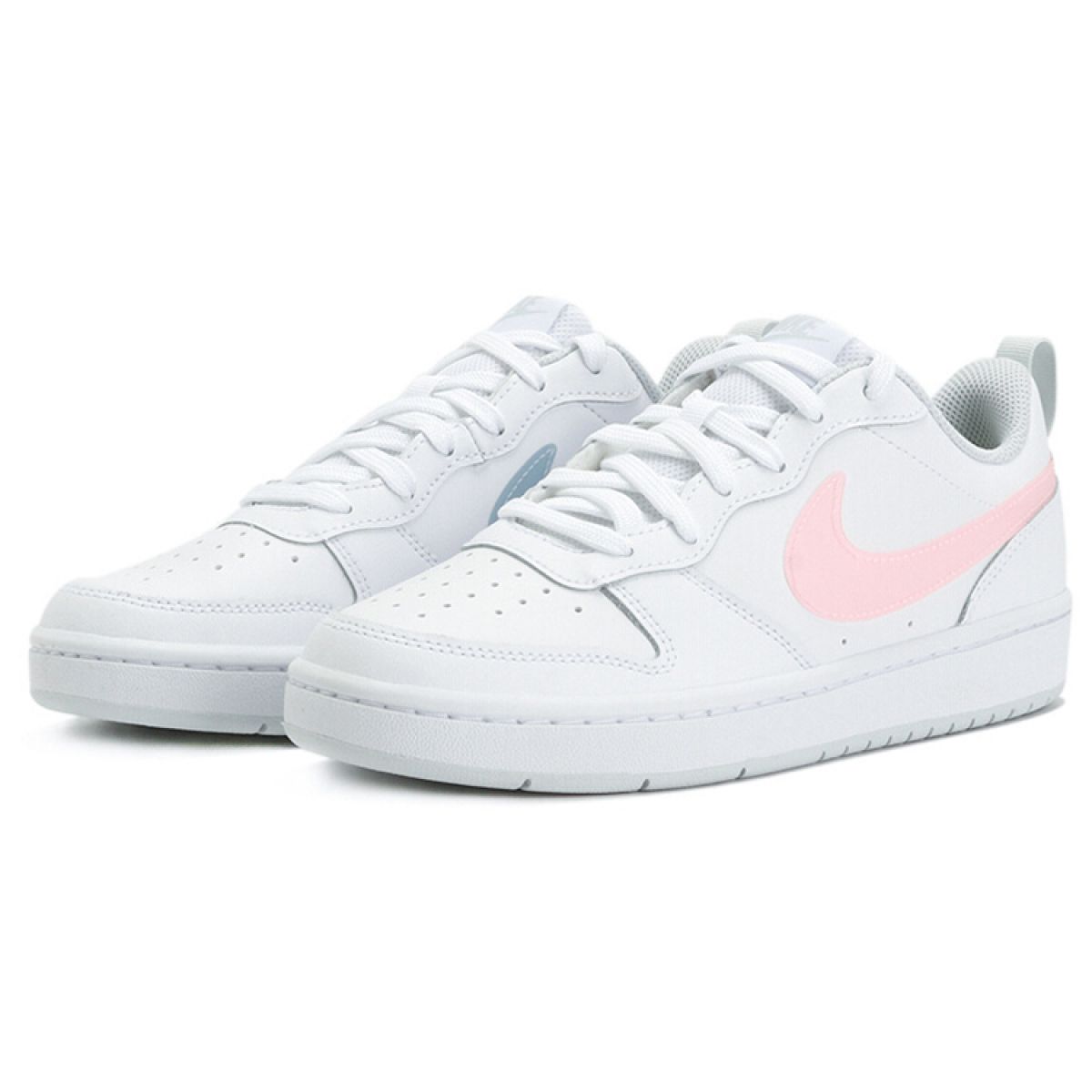 Подростковые Nike Court Borough Low White/Pink/Blue GS